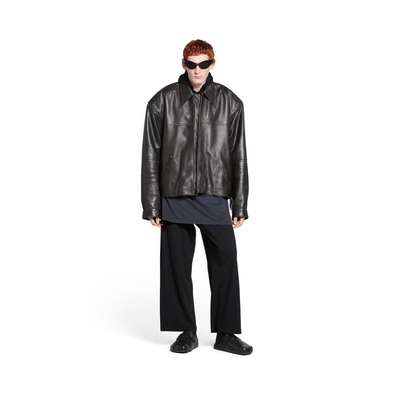 BALENCIAGA Men's Cocoon Kick Jacket in Black outlook