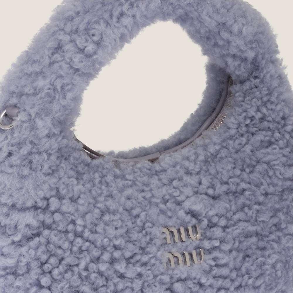 Wander shearling mini hobo bag - 5