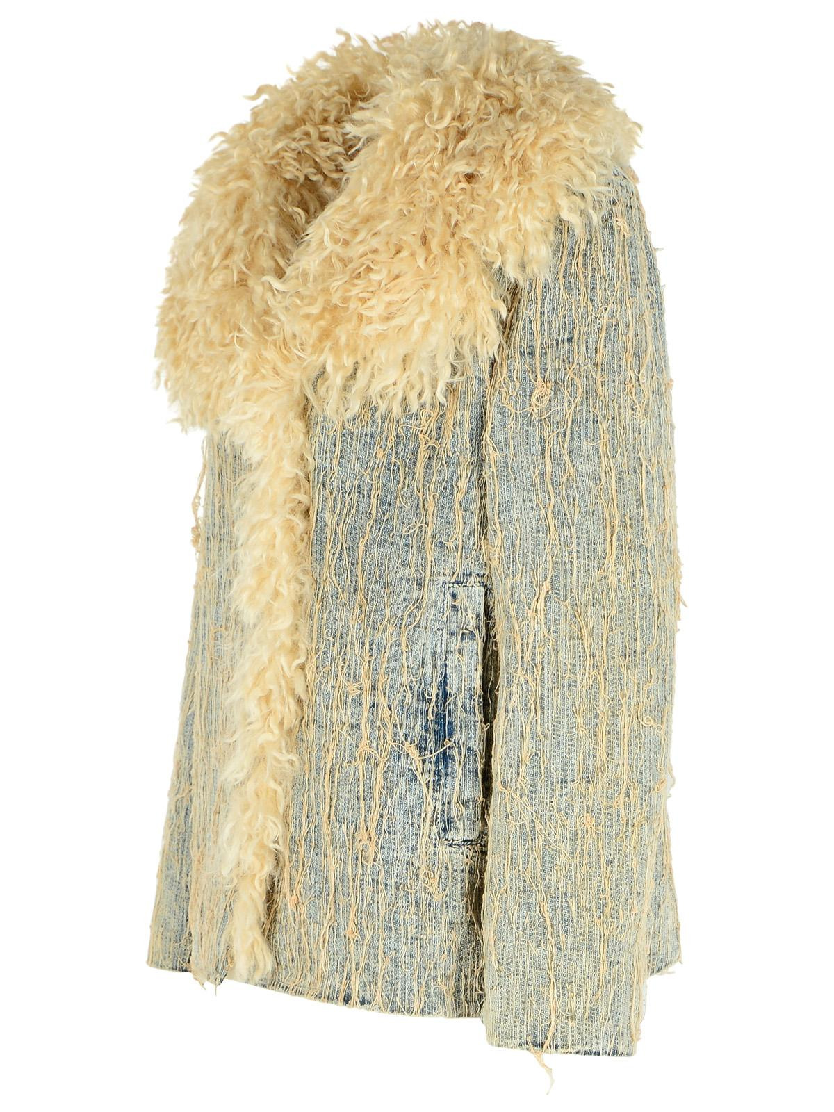 Diesel Light Blue Cotton Blend Jacket Women - 2