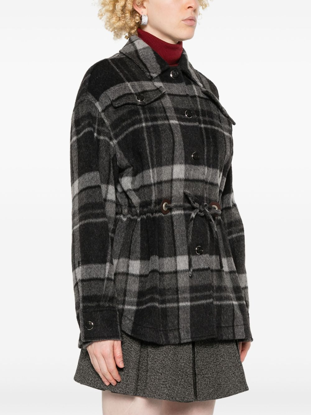 check-pattern jacket - 3