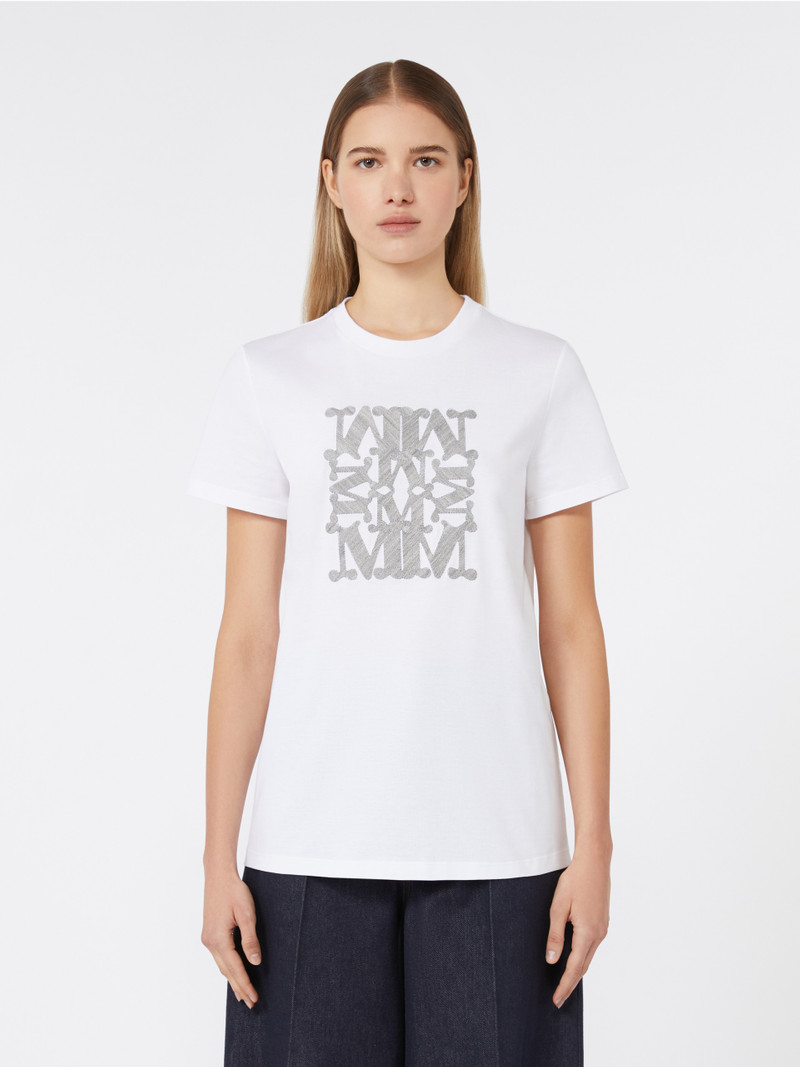 BRAVO Embroidered cotton T-shirt 3