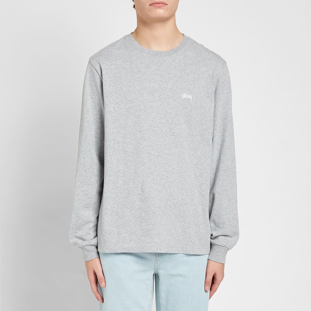 Stussy Long Sleeve Stock Logo Tee - 2