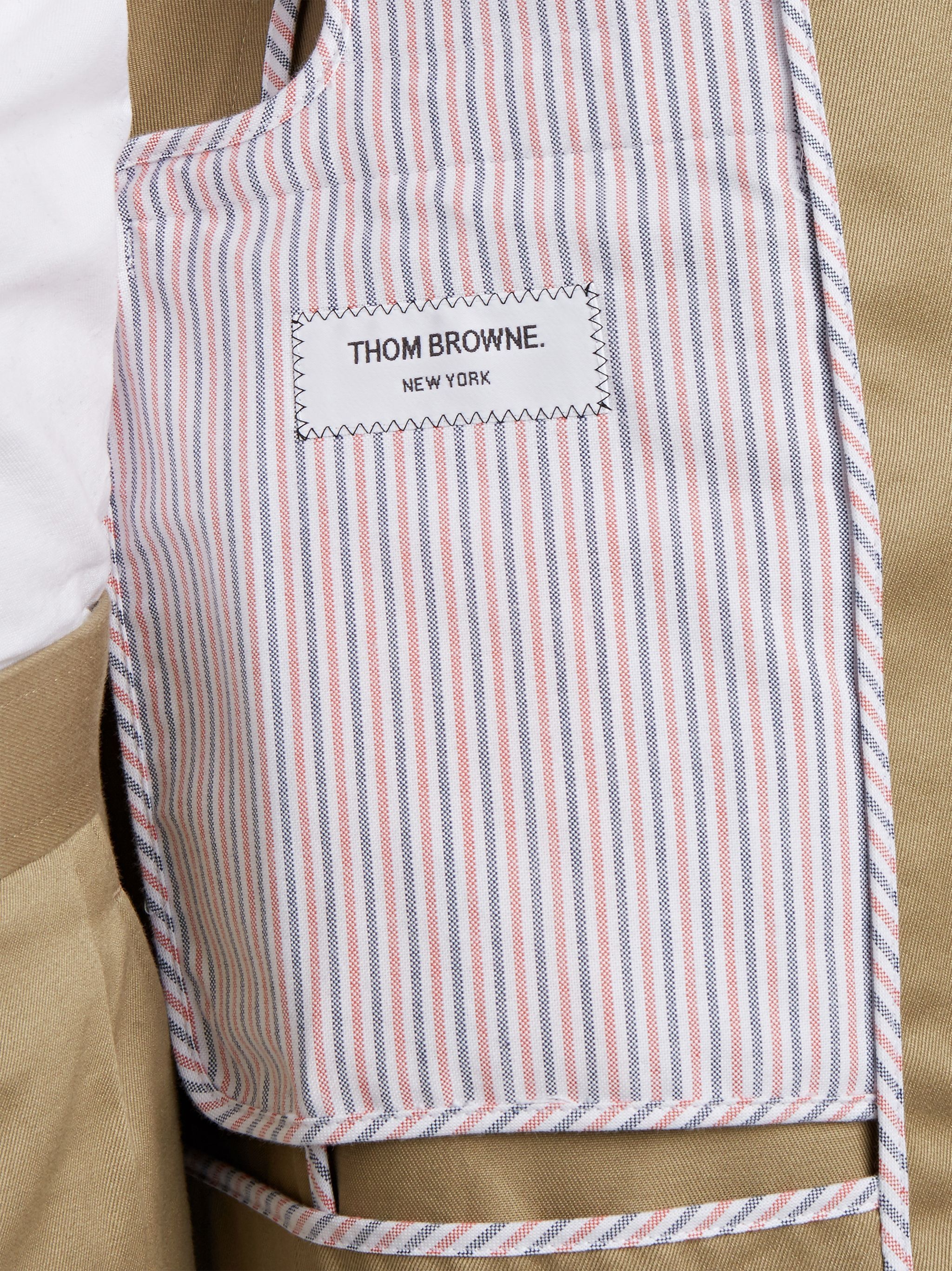 Camel Cotton Unconstructed Single Breasted 4-Bar Classic Jacket - 7