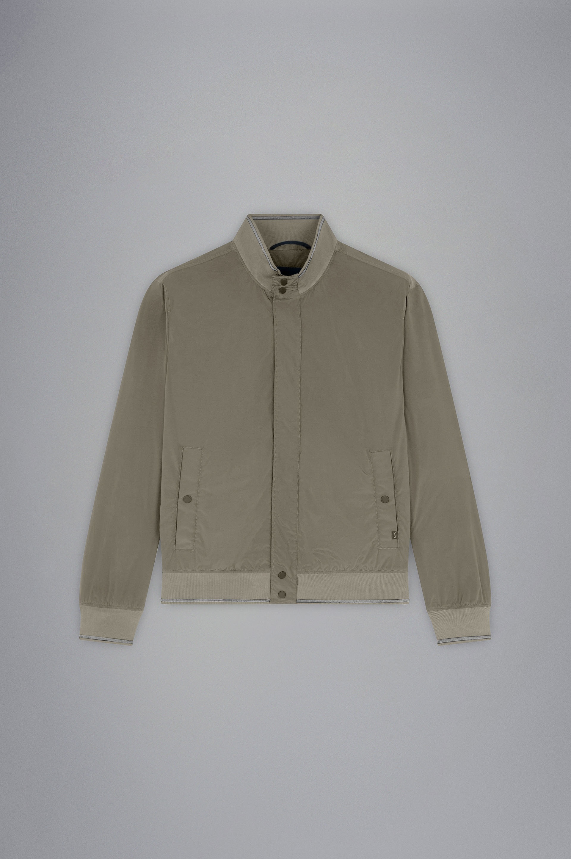 GARMENT DYED STRETCH ECONYL® NYLON BOMBER JACKET - 1
