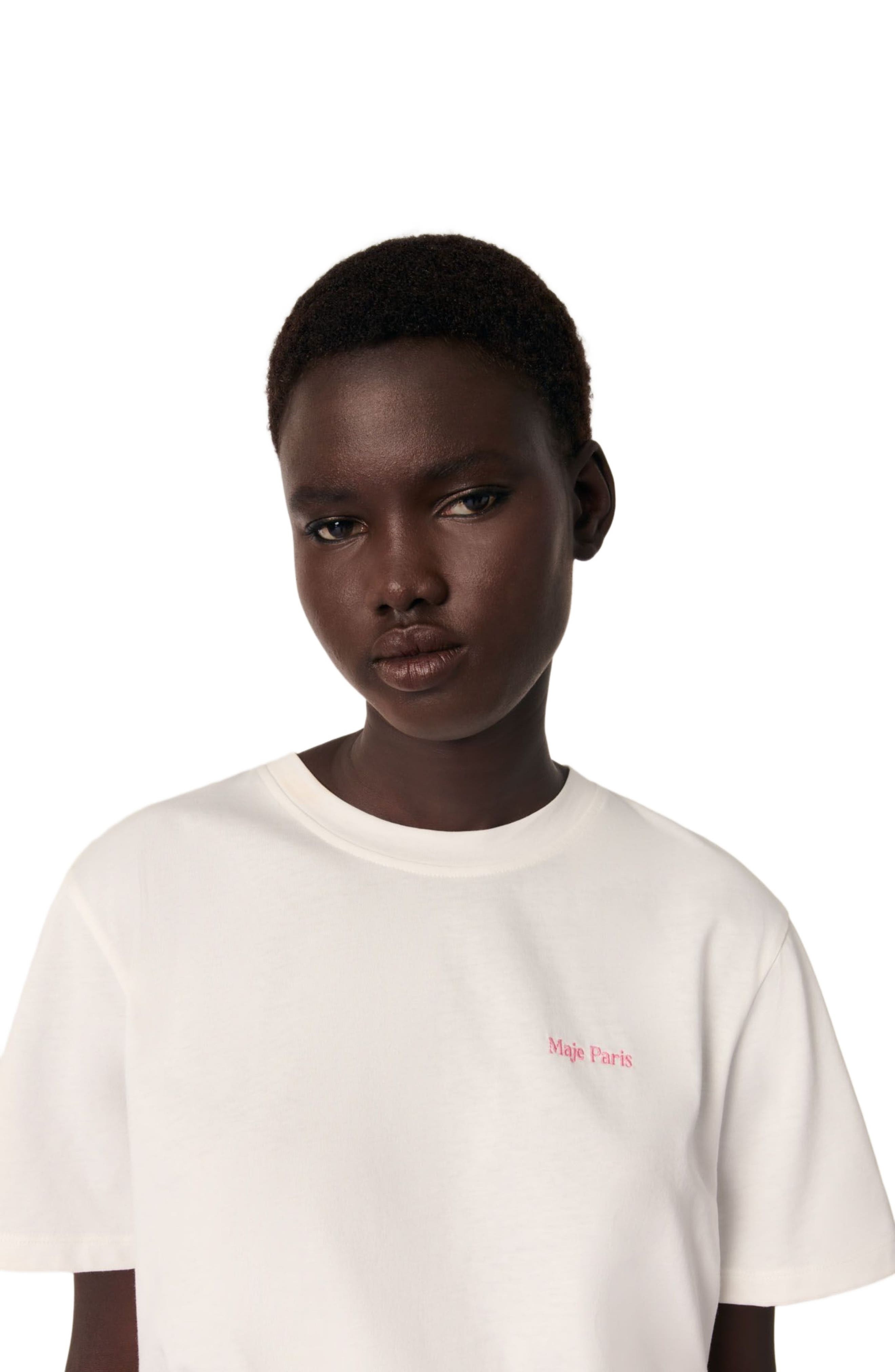 maje Printed T-shirt in Off White at Nordstrom - 7