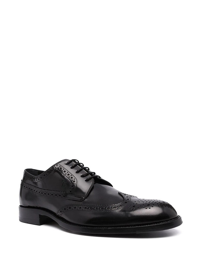 Tod's leather lace-up brogues outlook