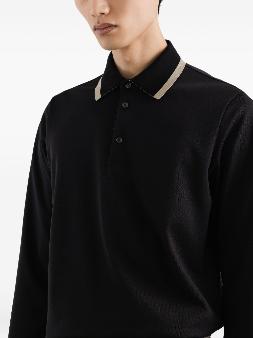 long-sleeved polo shirt - 4