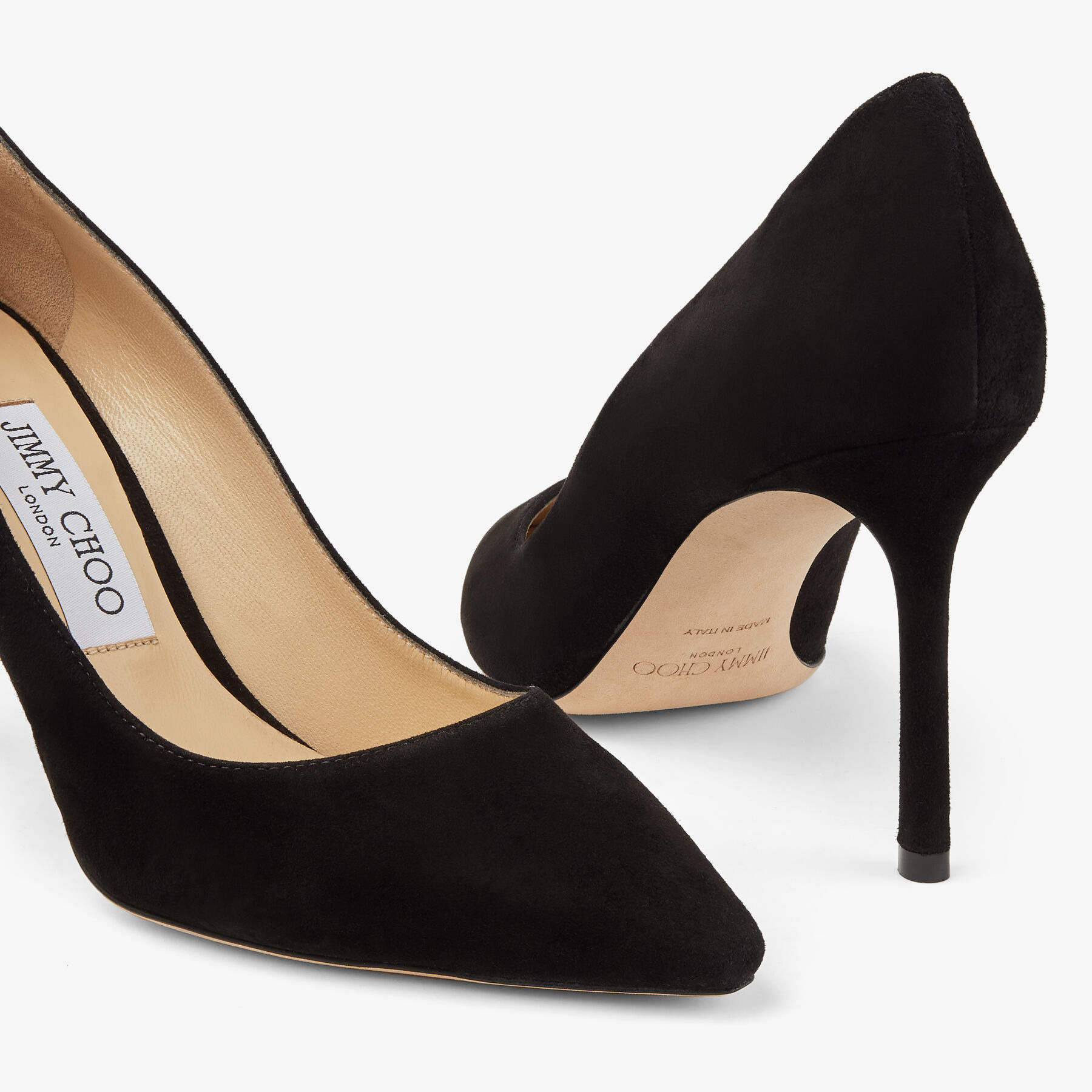 Romy 85
Black Suede Pointed Pumps - 3