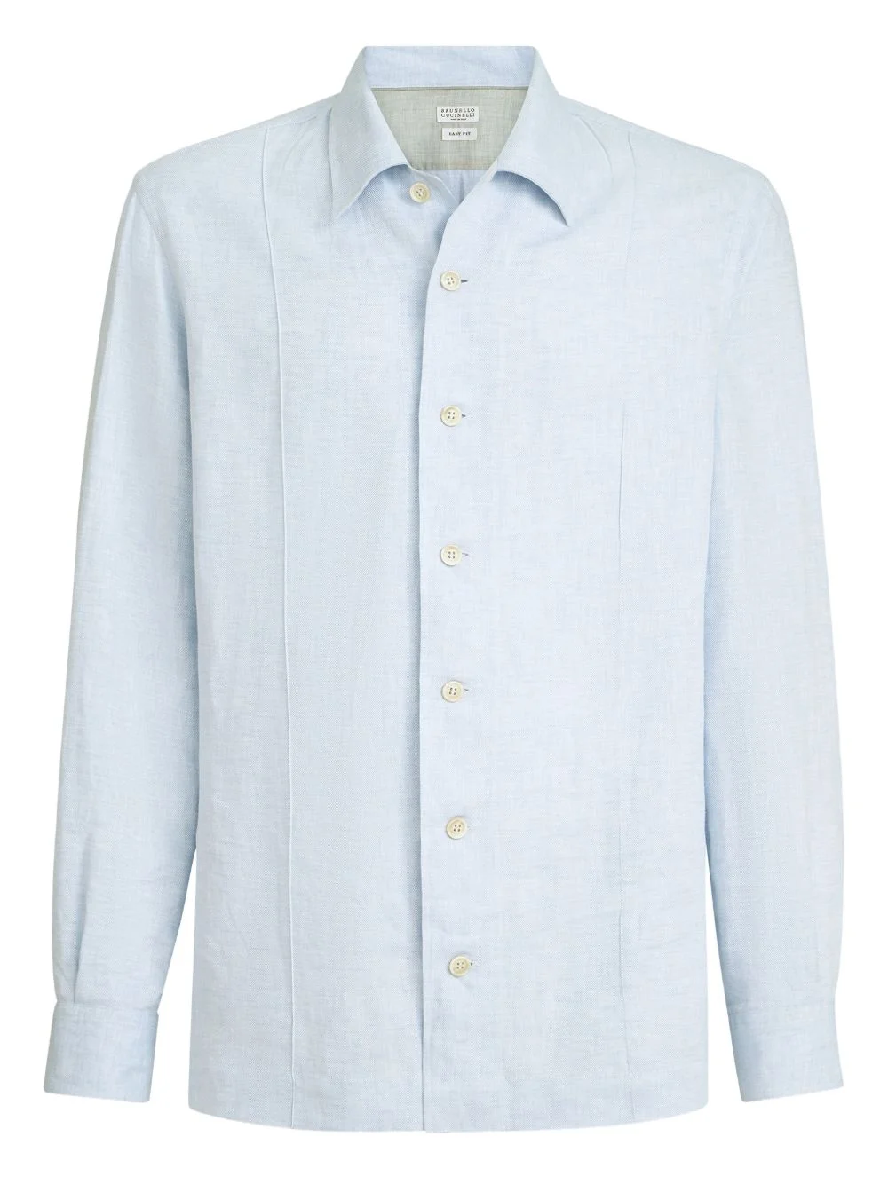Brunello Cucinelli Men Linen And Cotton Blend Shirt - 1