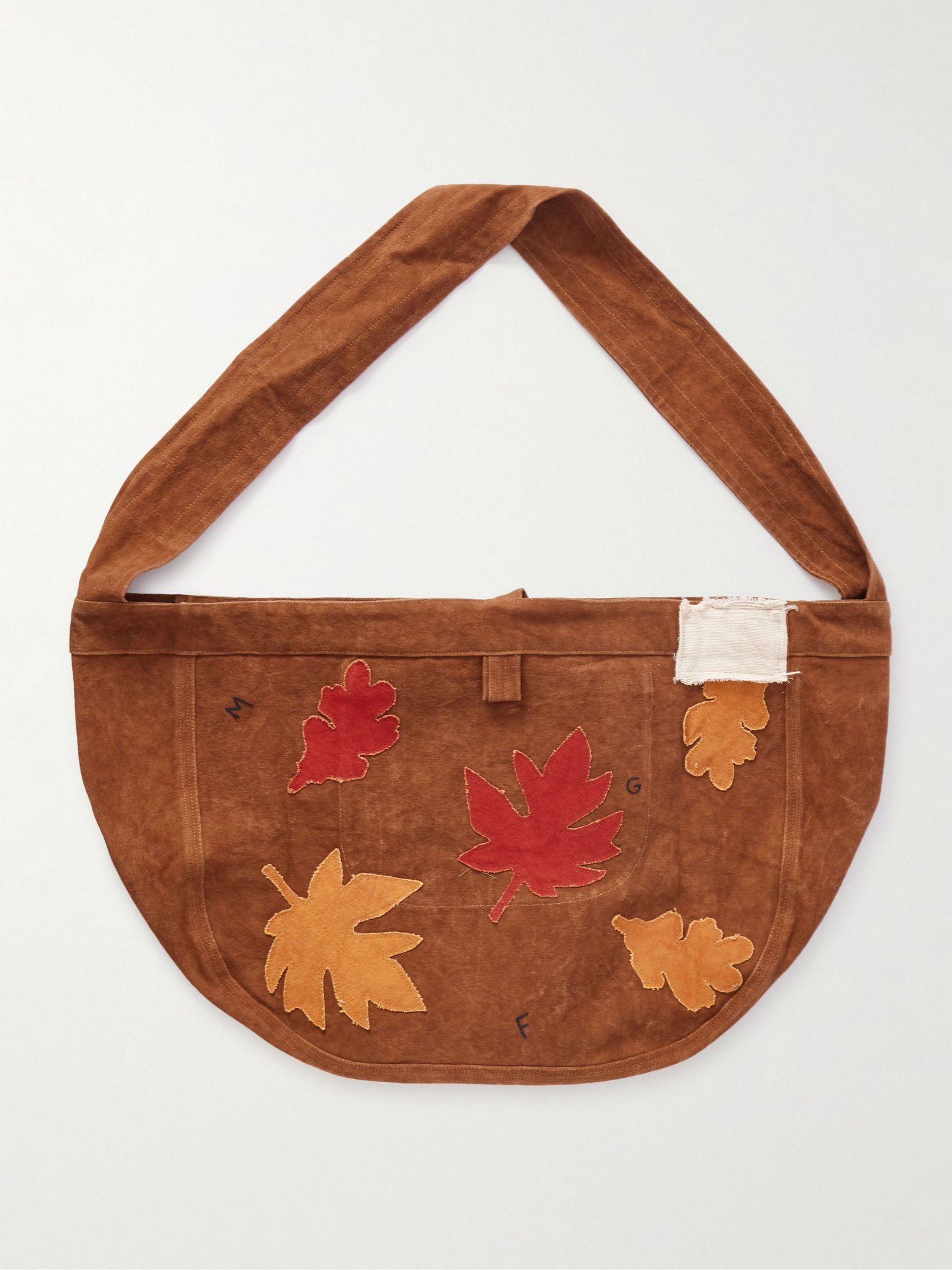 Big Shop Logo-Embroidered Appliquéd Cotton-Canvas Tote Bag Brown - 3