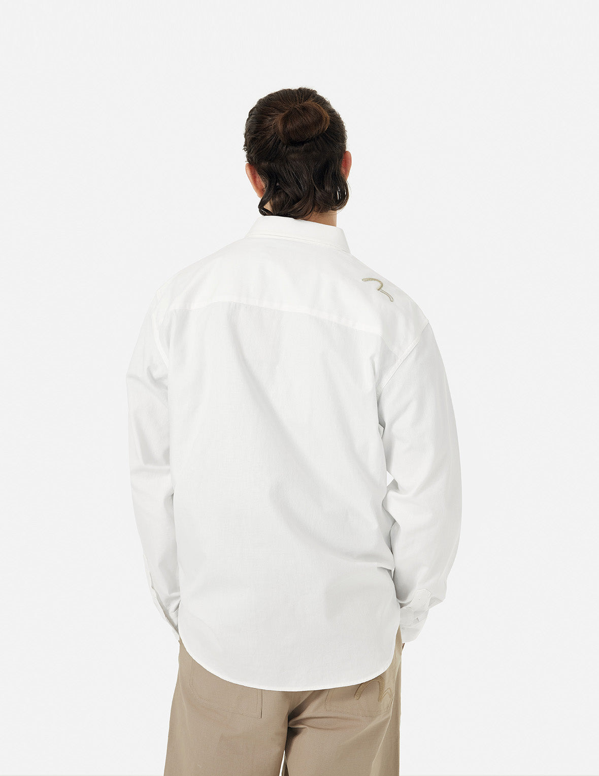 Seagull Embroidery Regular Fit Oxford Shirt - 4