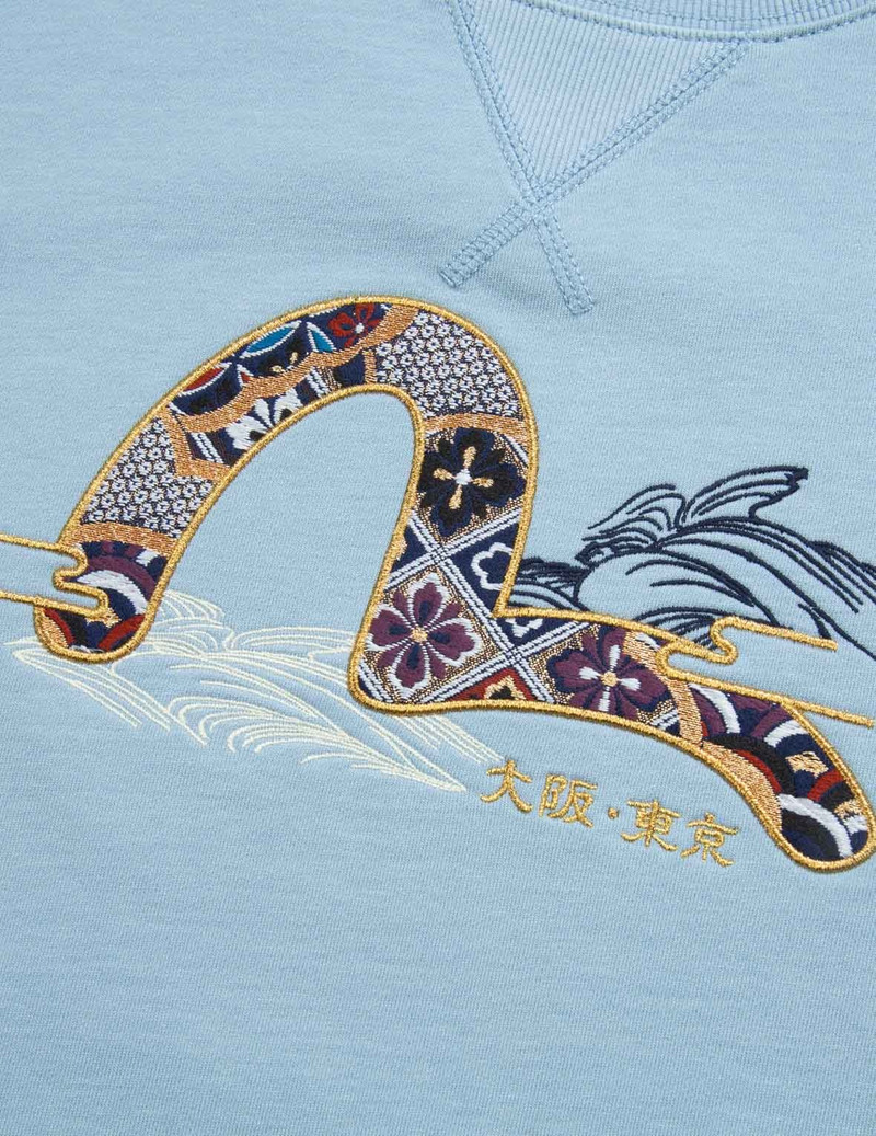 BROCADE SEAGULL APPLIQUÉ SWEATSHIRT 8
