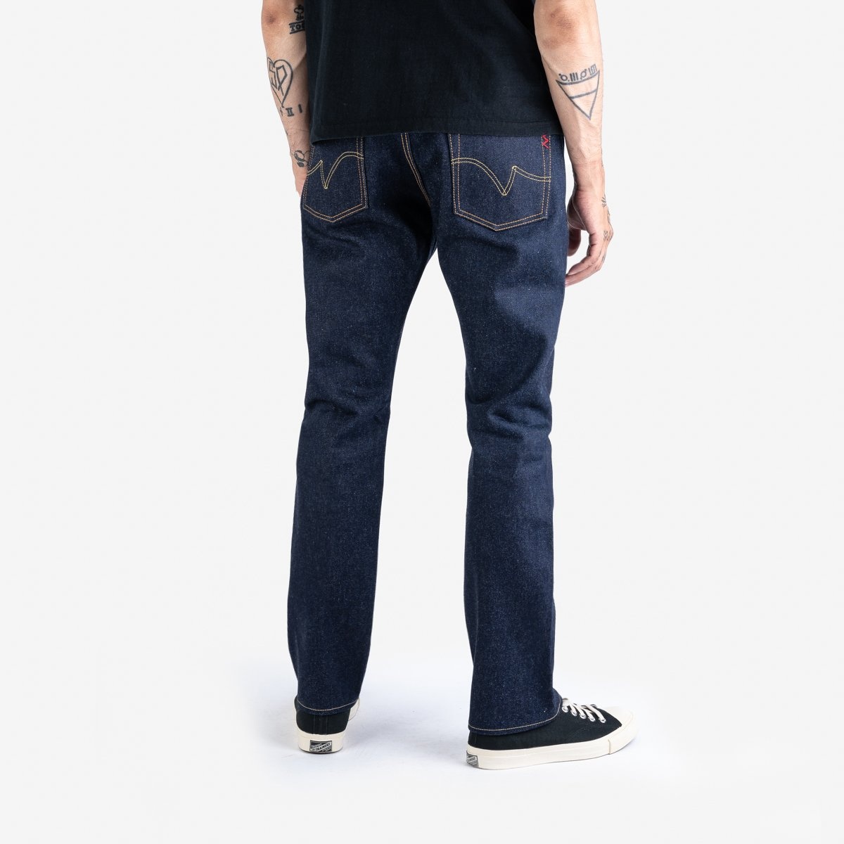 IH-555S-UHR 21/23oz Ultra Heavy Raw Selvedge Denim Super Slim Cut Jeans - Indigo - 3