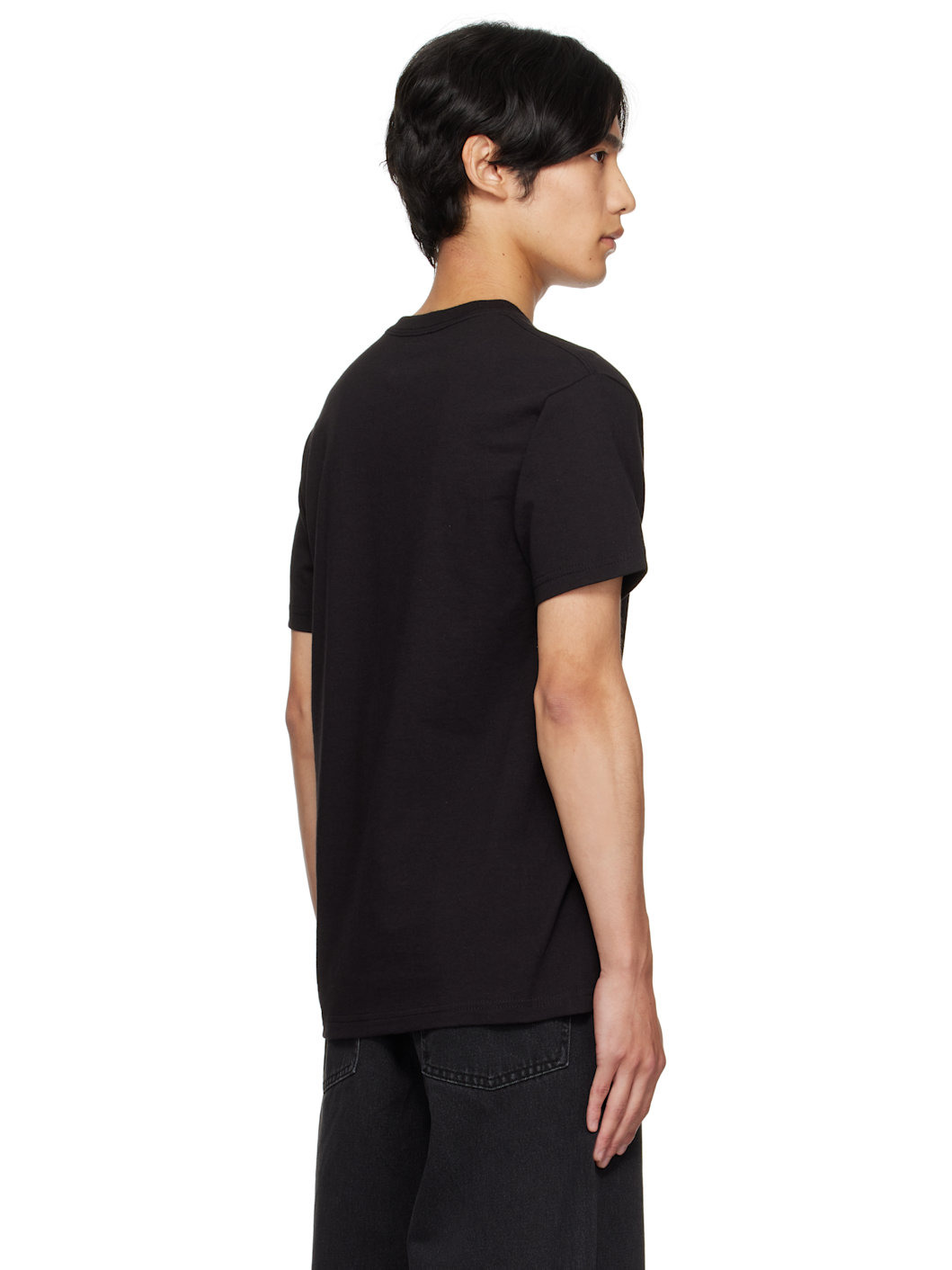 Black 'Jaws' Crew Neck T-shirt - 3