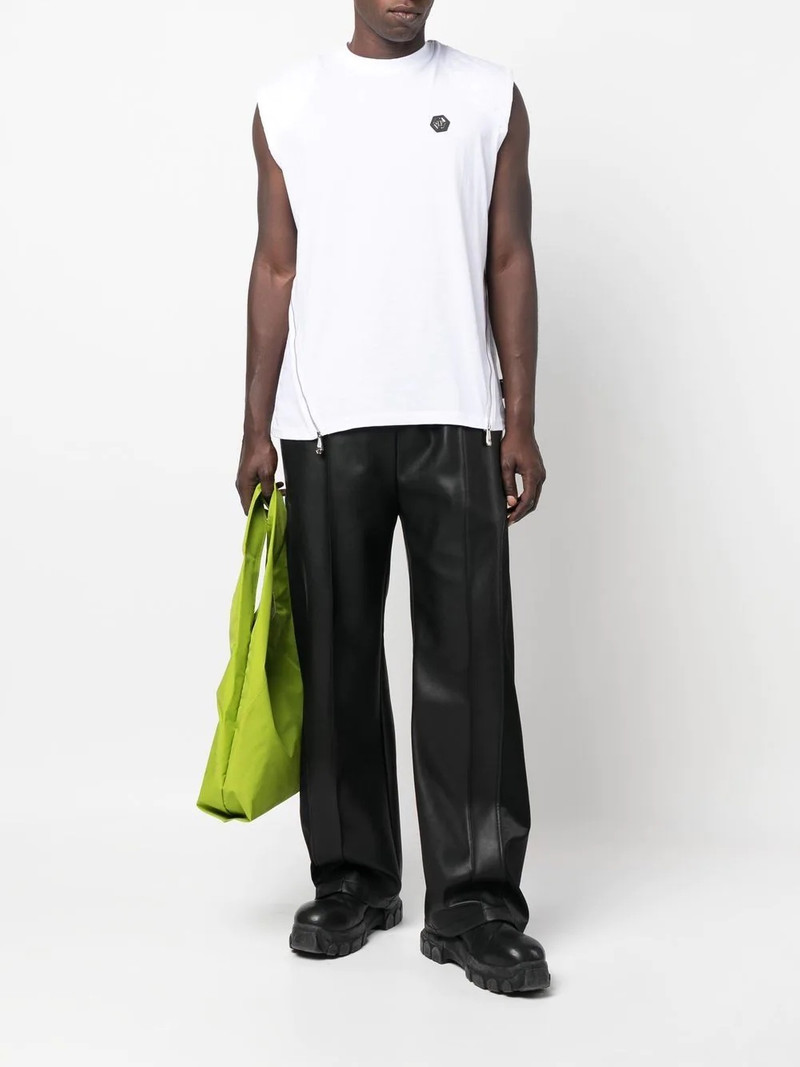 PHILIPP PLEIN Hexagon quilted vest outlook