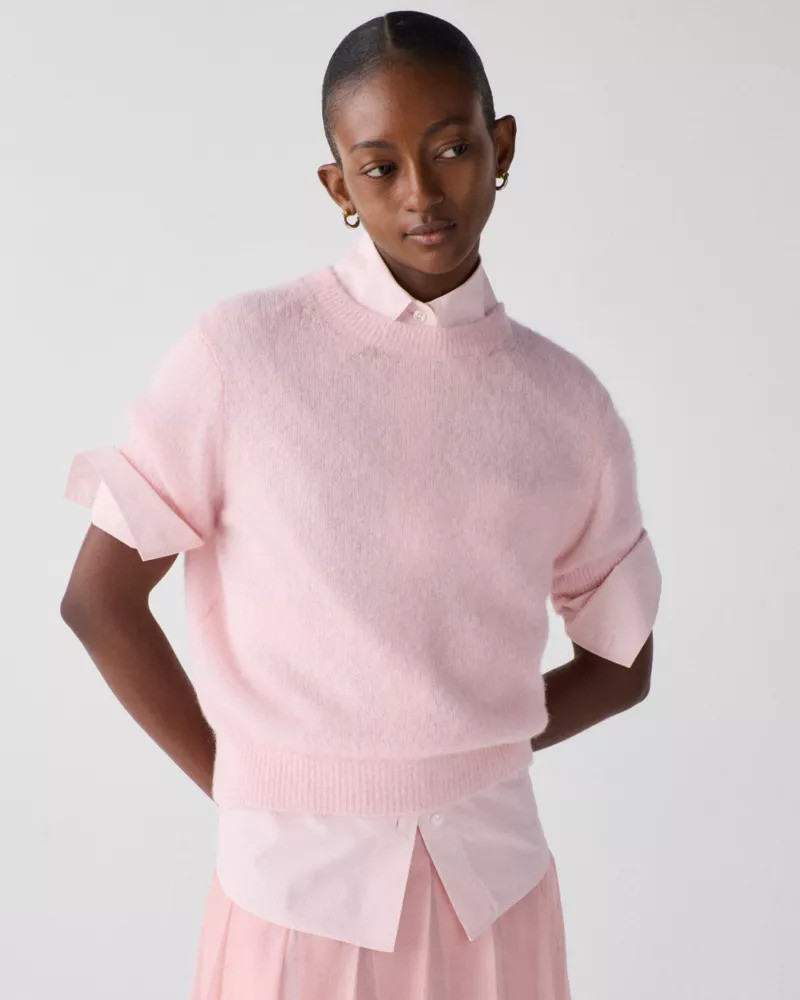 kate spade Fuzzy Short Sleeve Sweater outlook