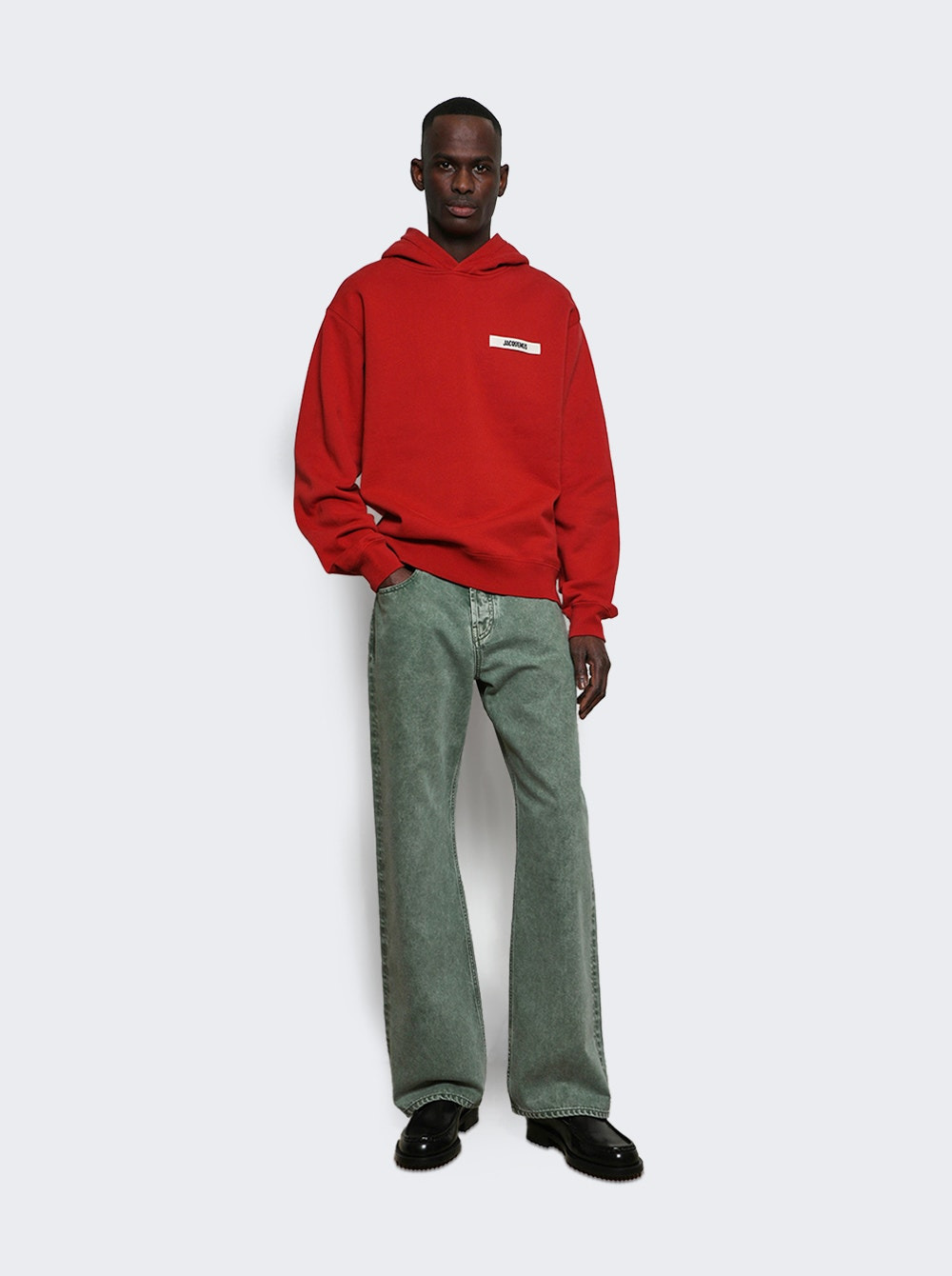 Le Hoodie Gros Grain Dark Red - 5
