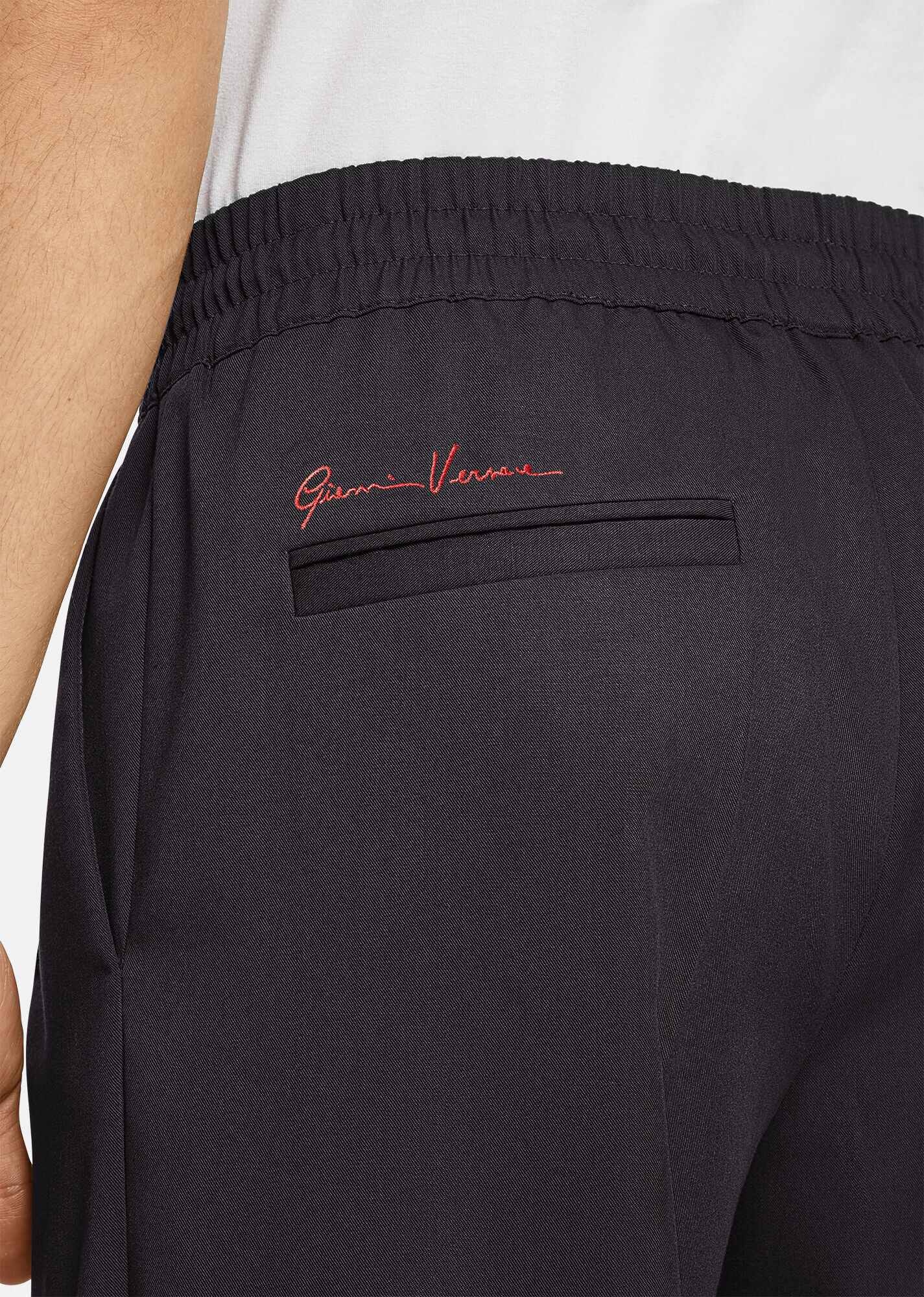 GV Signature Embroidered Wool Pants - 5