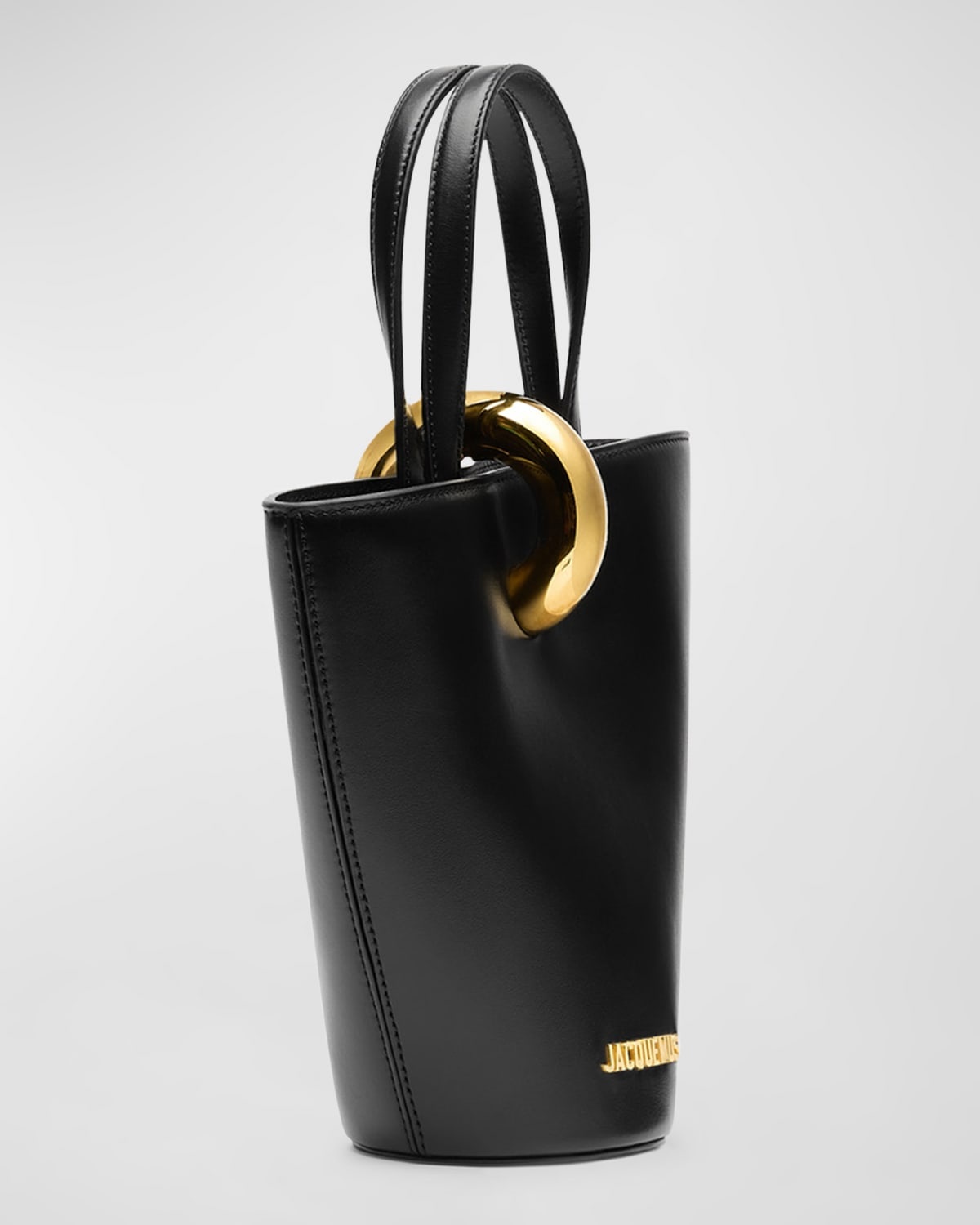 Le Petit Bambola Ring Leather Bucket Bag - 3