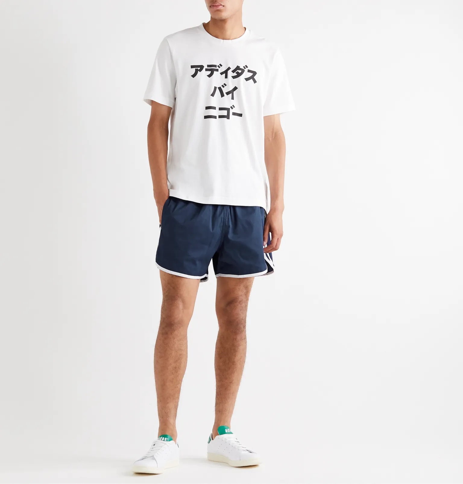 + Human Made Grosgrain-Trimmed Printed Cotton-Twill Shorts - 2