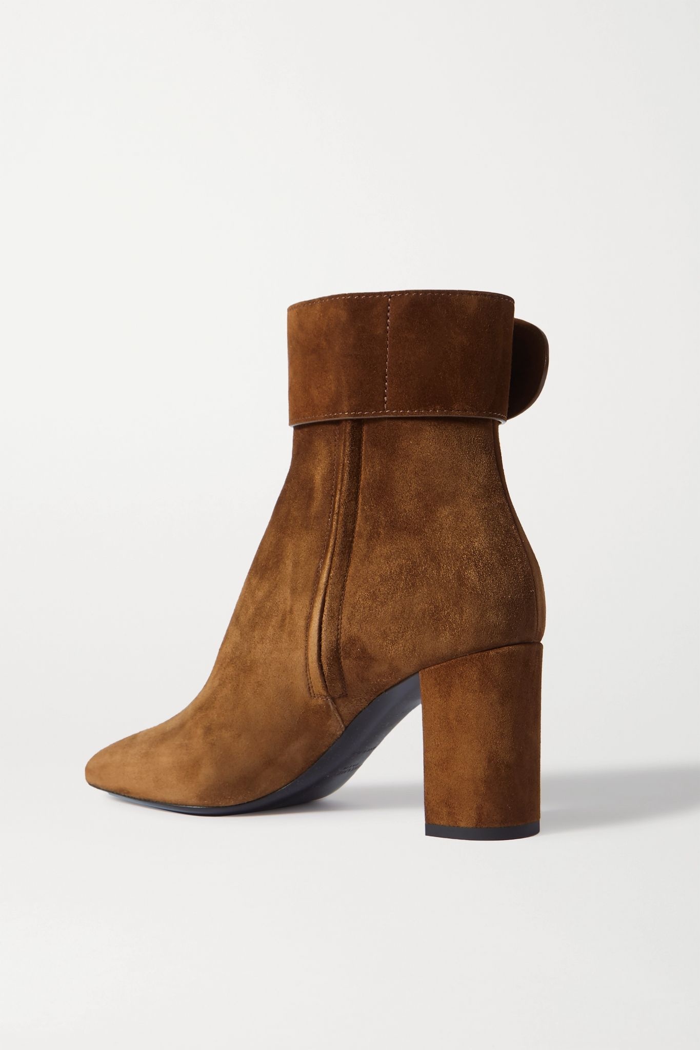 Charlie buckled suede ankle boots - 4