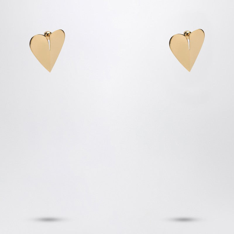 Alaia Le Coeur Torn Gold Earrings Women - 2