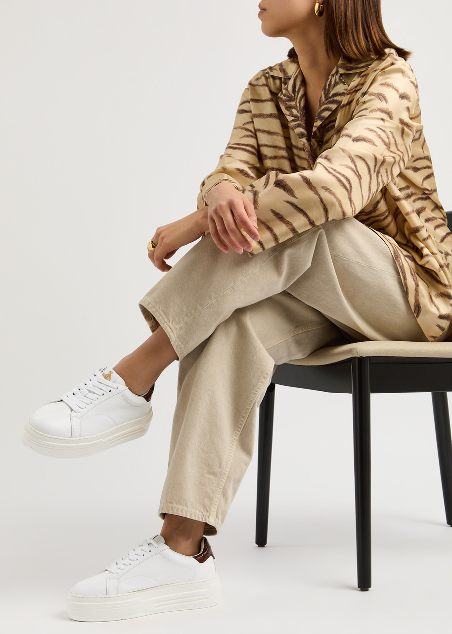 DDB0 flatform leather sneakers - 5