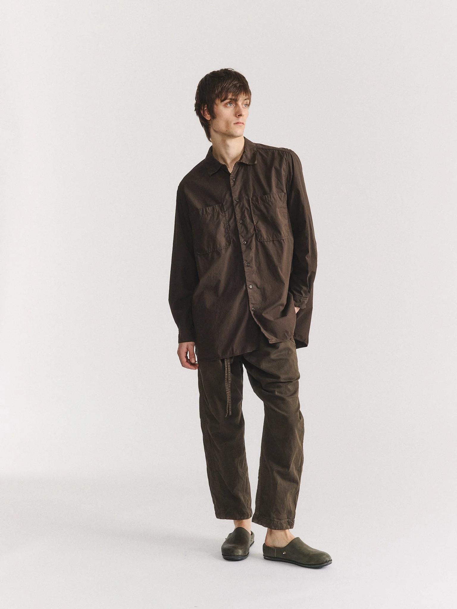 IKLA POCKET SHIRT - L COT - EARTH - 1