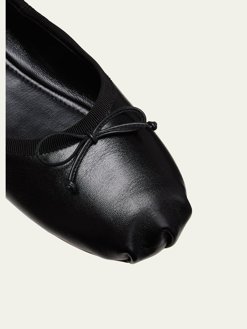 Miu Miu Leather Ballerina Flats outlook