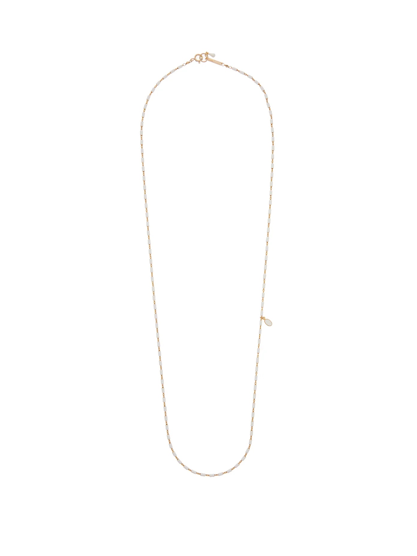 Beaded gold-tone necklace - 1