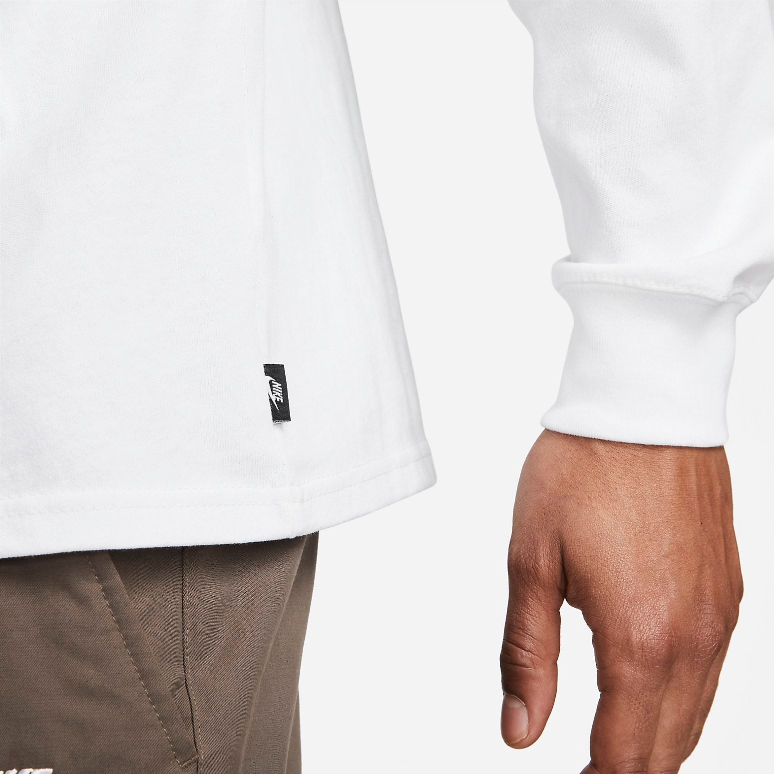 Nike Sportswear Premium Essentials Long-Sleeve T-Shirt 'White' DO7390-100 - 3