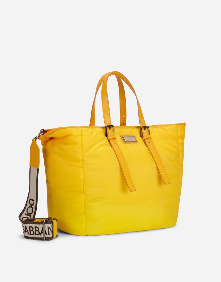 Nylon Sicily shopper with branded plate - 3