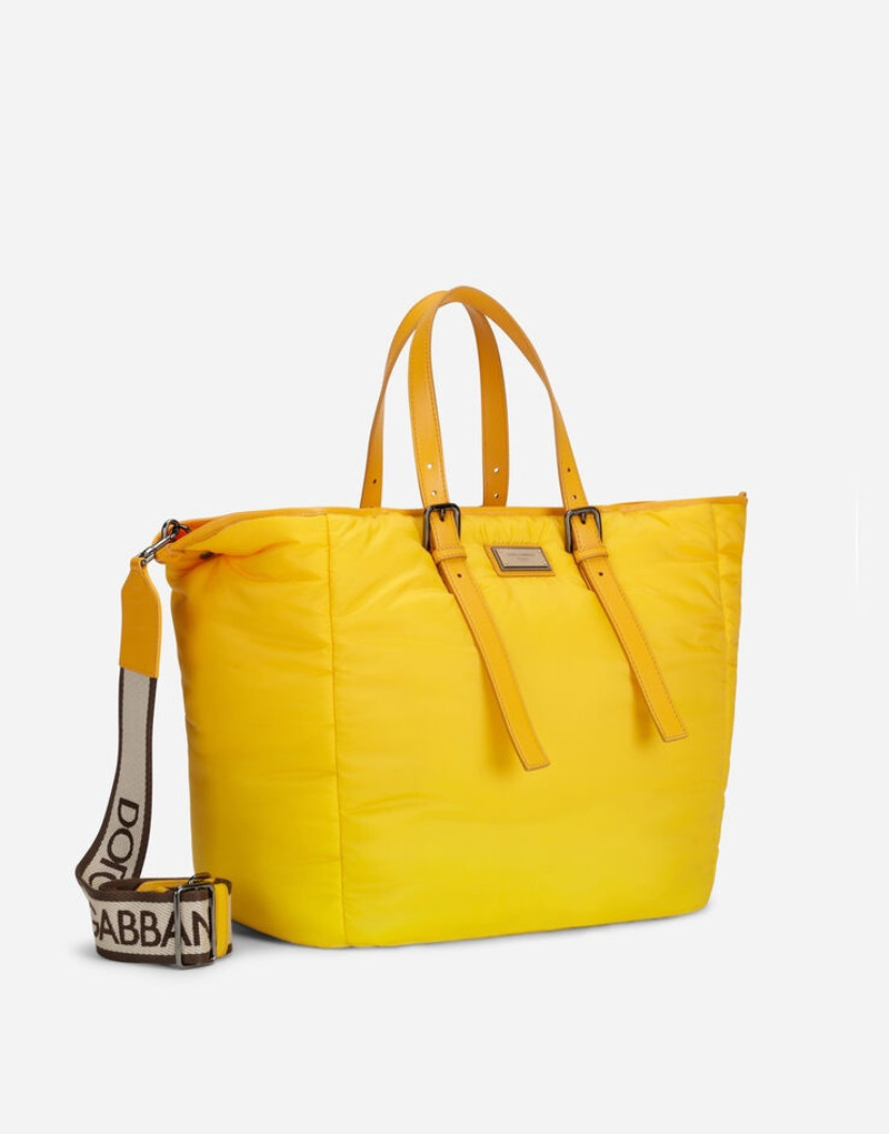 Nylon Sicily shopper with branded plate 3