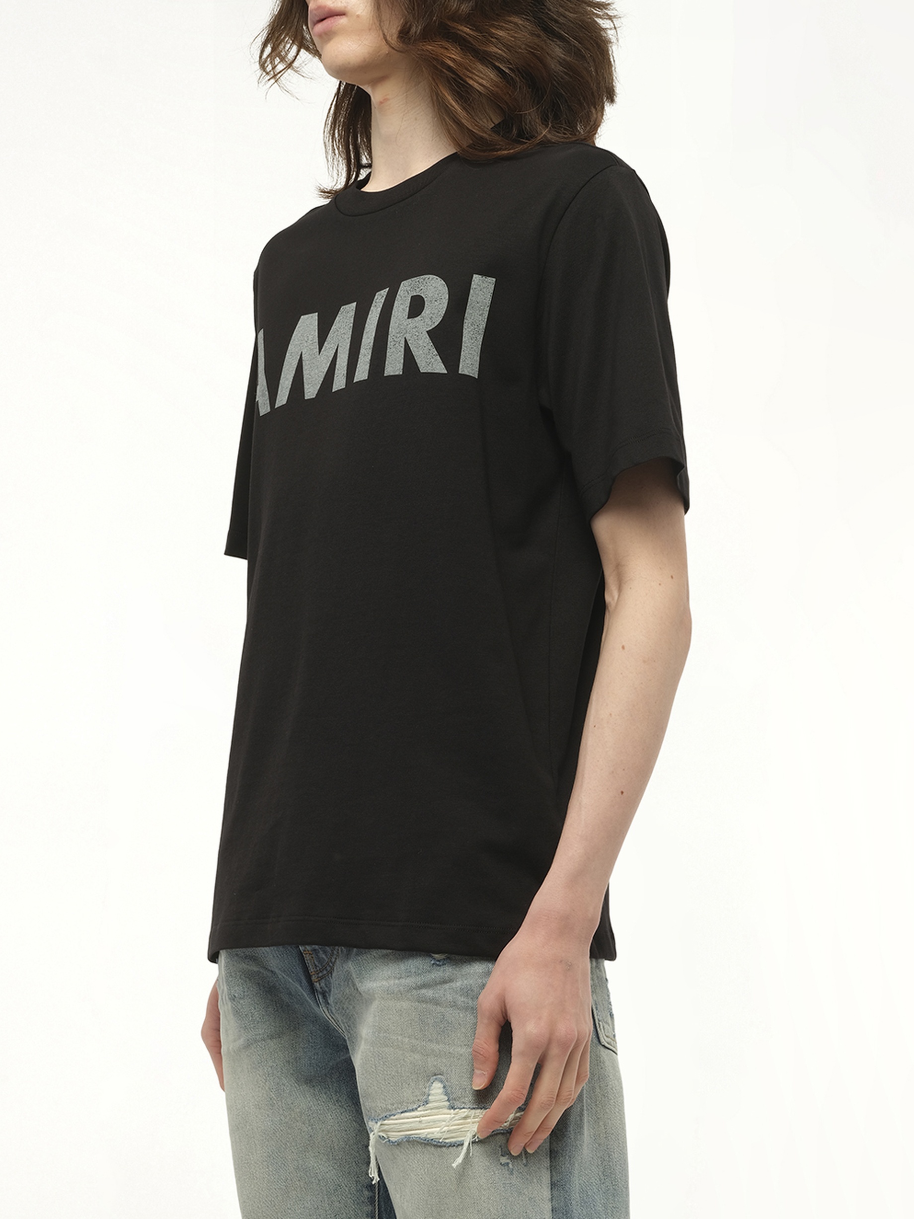 Amiri Stencil T-Shirt in Black - 5