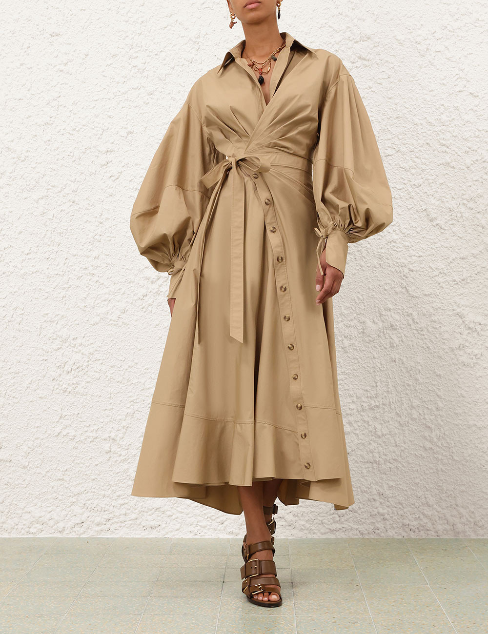 REBELLION POPLIN MIDI DRESS - 2