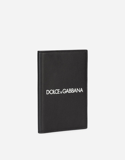 Dolce & Gabbana Calfskin passport case with printed logo outlook