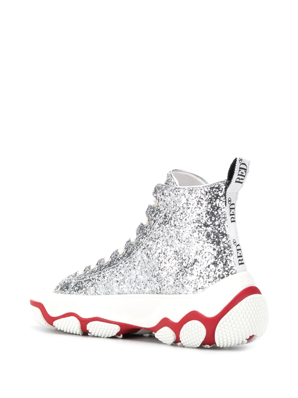 RED(V) Glam Run high-top glitter sneakers - 3