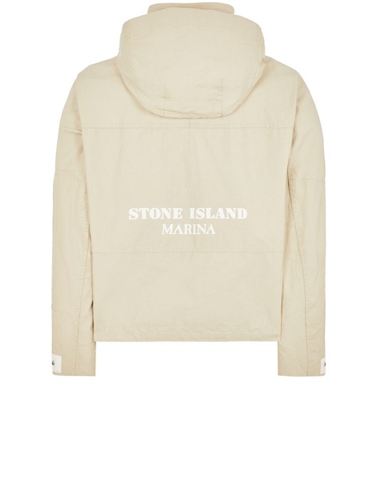 418X1 STONE ISLAND MARINA_RAW PLATED LINEN ECRU - 2