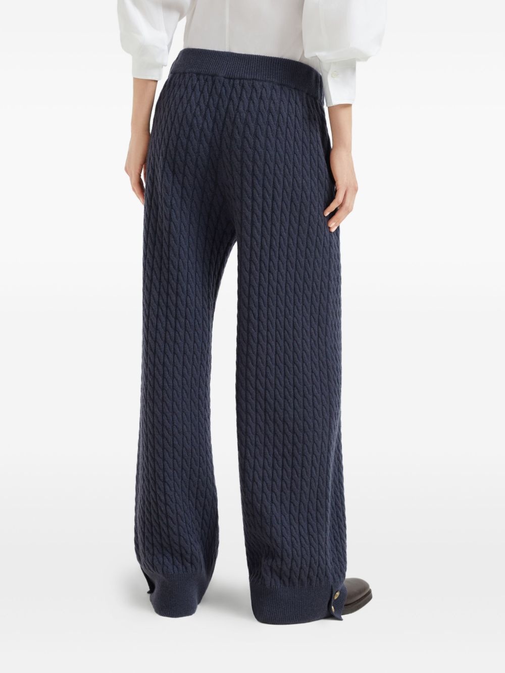 cable-knit trousers - 4