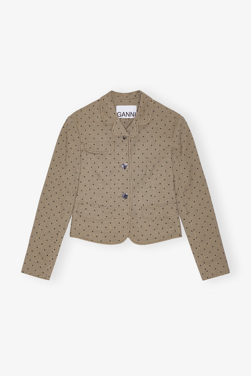 FLOCK CHECK SUITING BLAZER 1