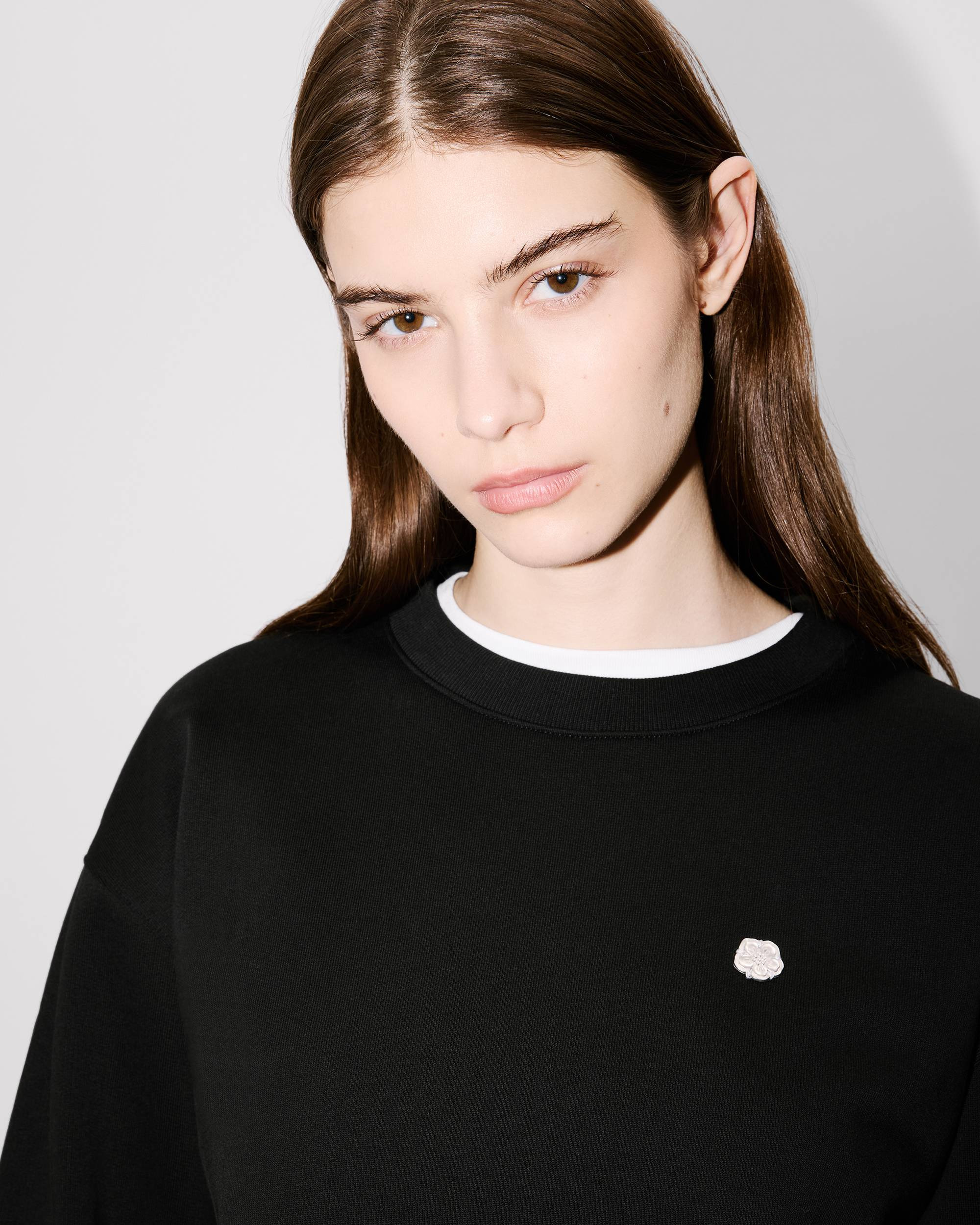 'Boke Flower' embroidered sweatshirt in cotton - 6
