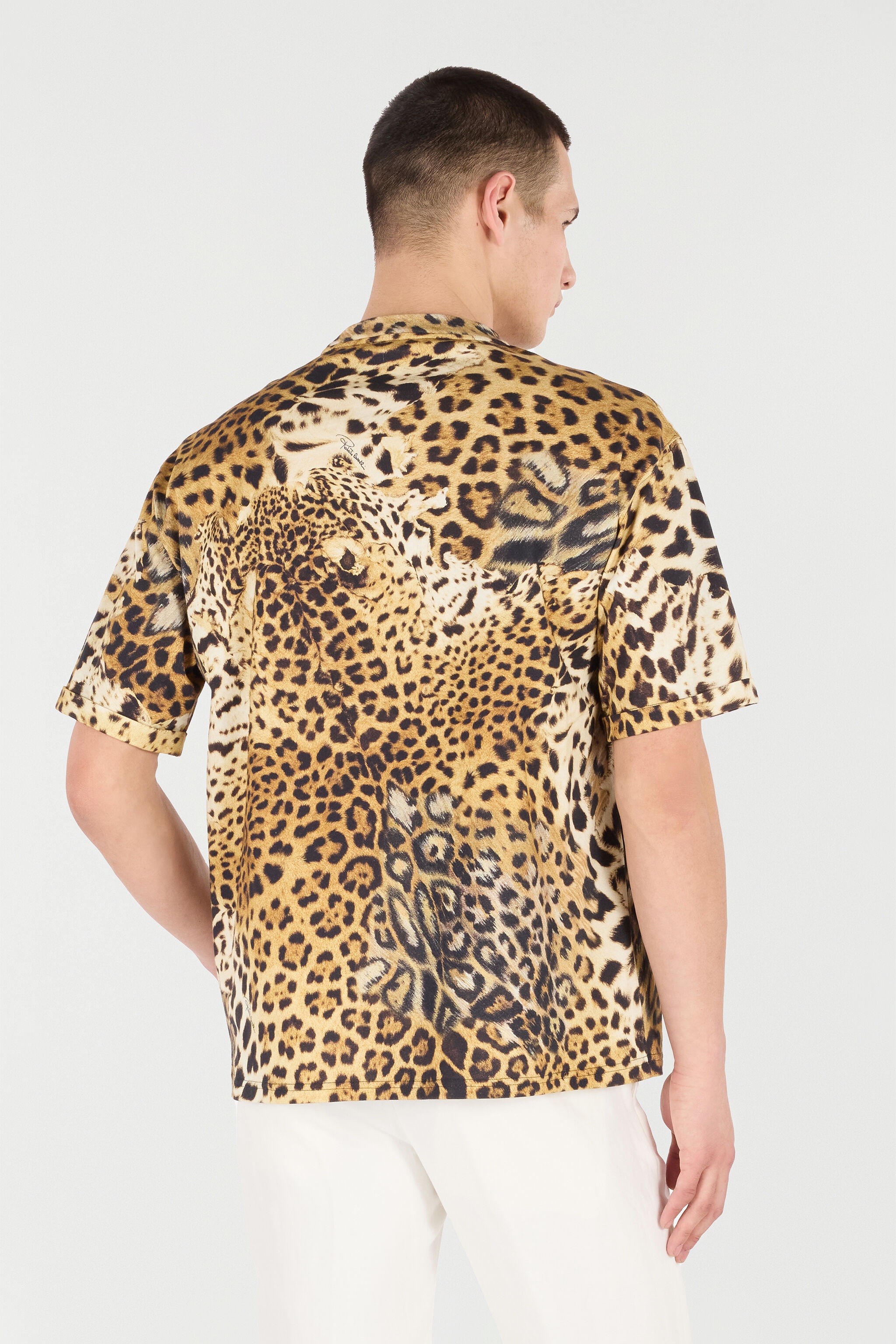 Cotton T-Shirt with Animal Print - 4