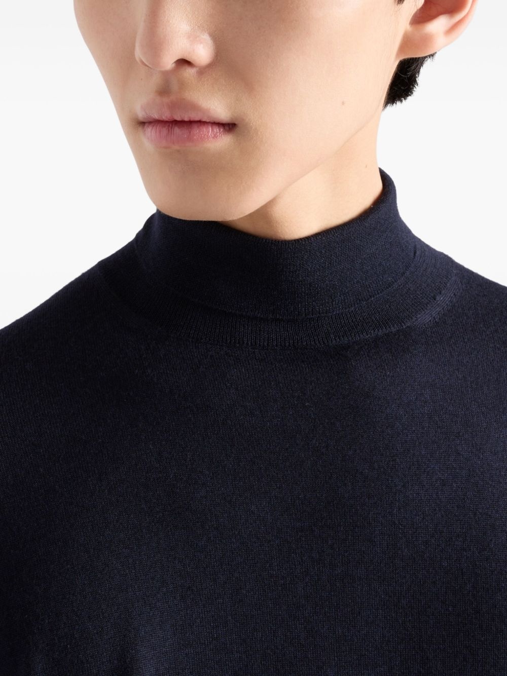 fine-knit roll-neck jumper - 5