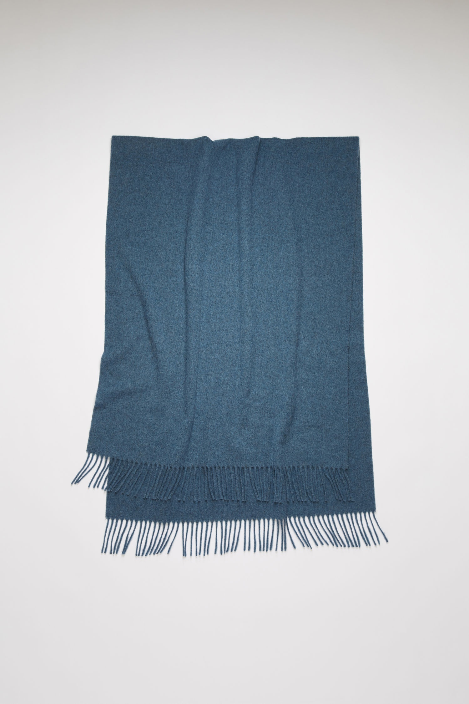 Oversized scarf dusty blue melange - 2