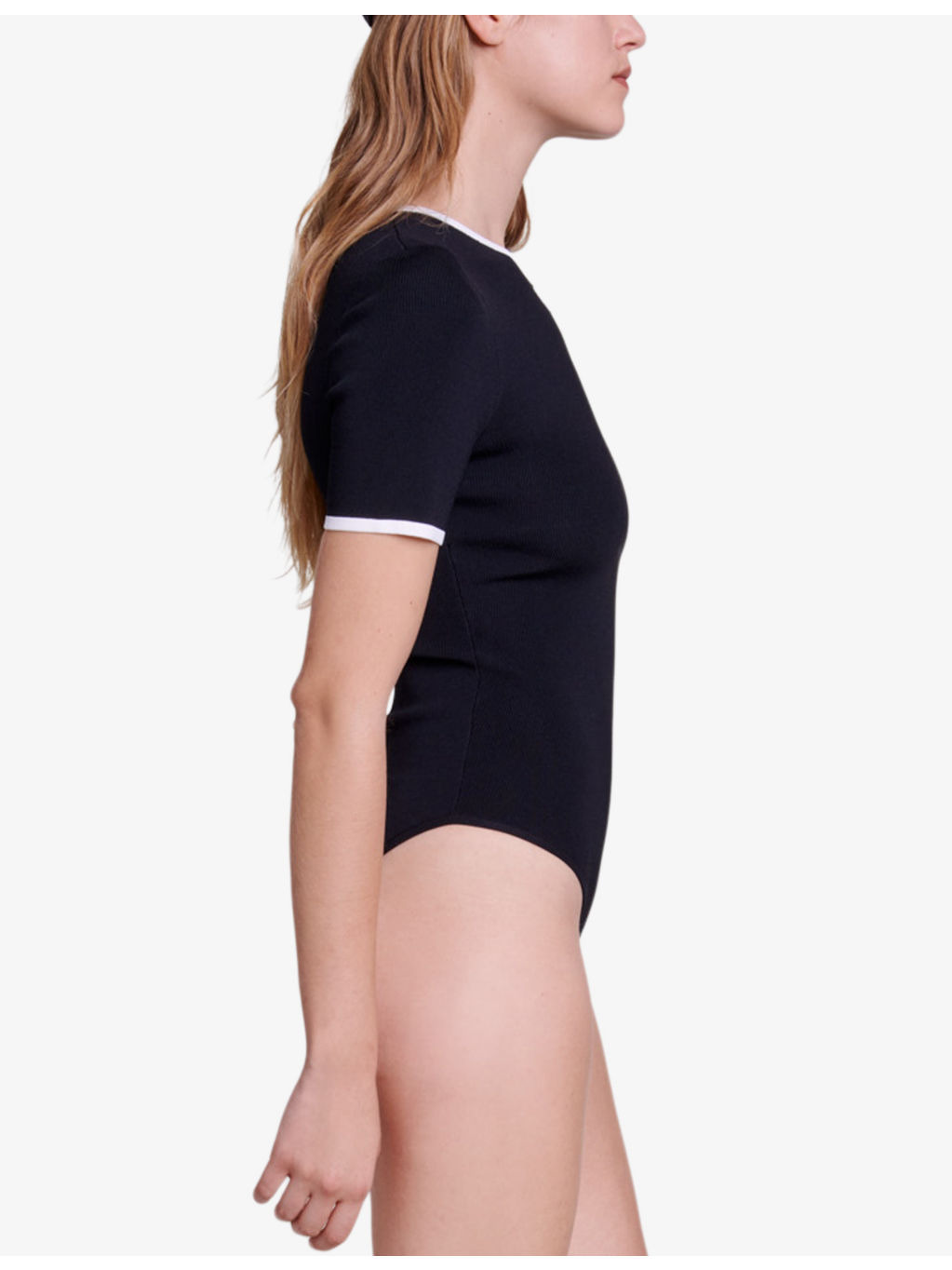 Logo-embroidered cut-out stretch-woven bodysuit - 3