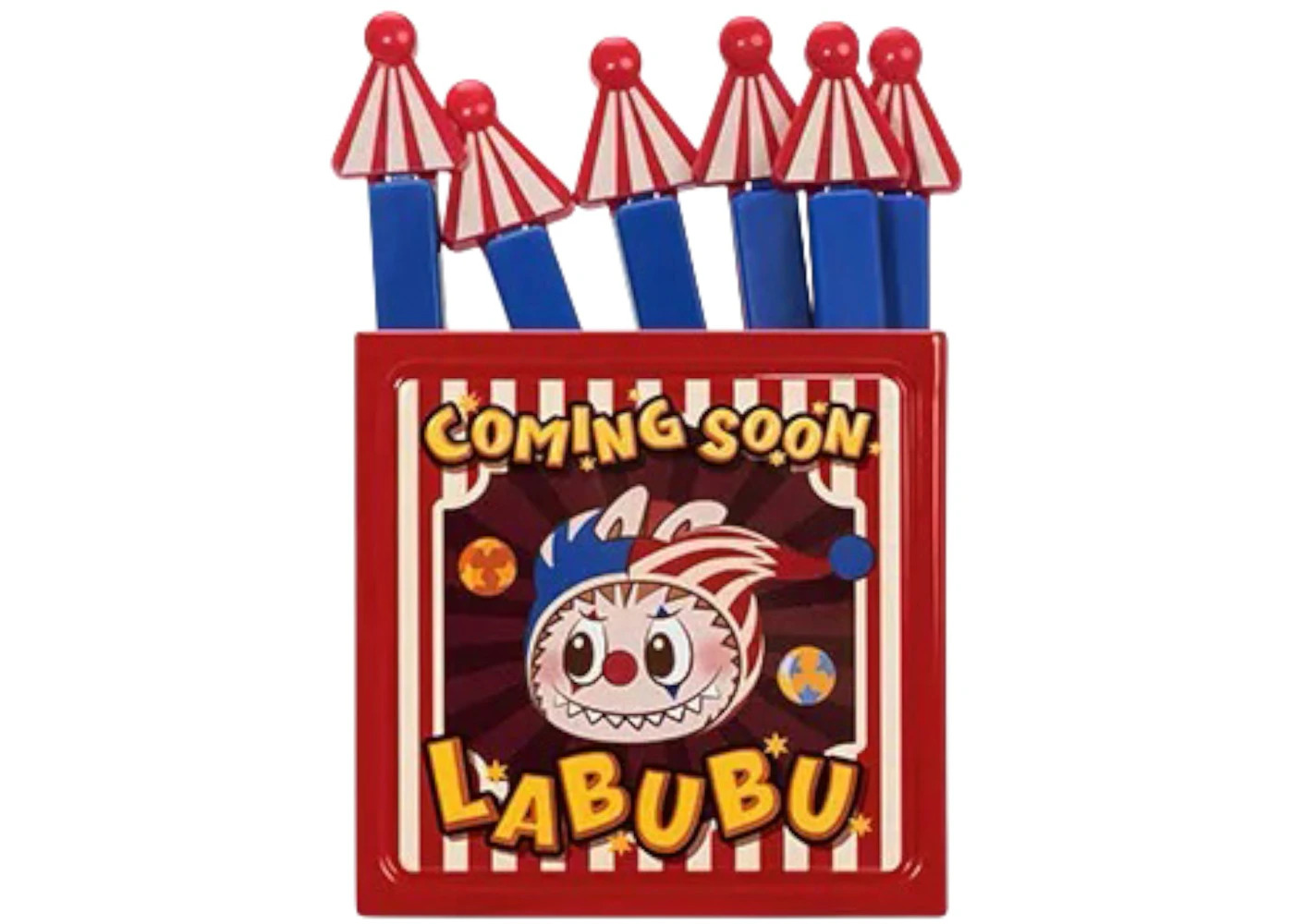 Pop Mart WHY SO SERIOUS Series Labubu Juggling Clown Magnet - 1