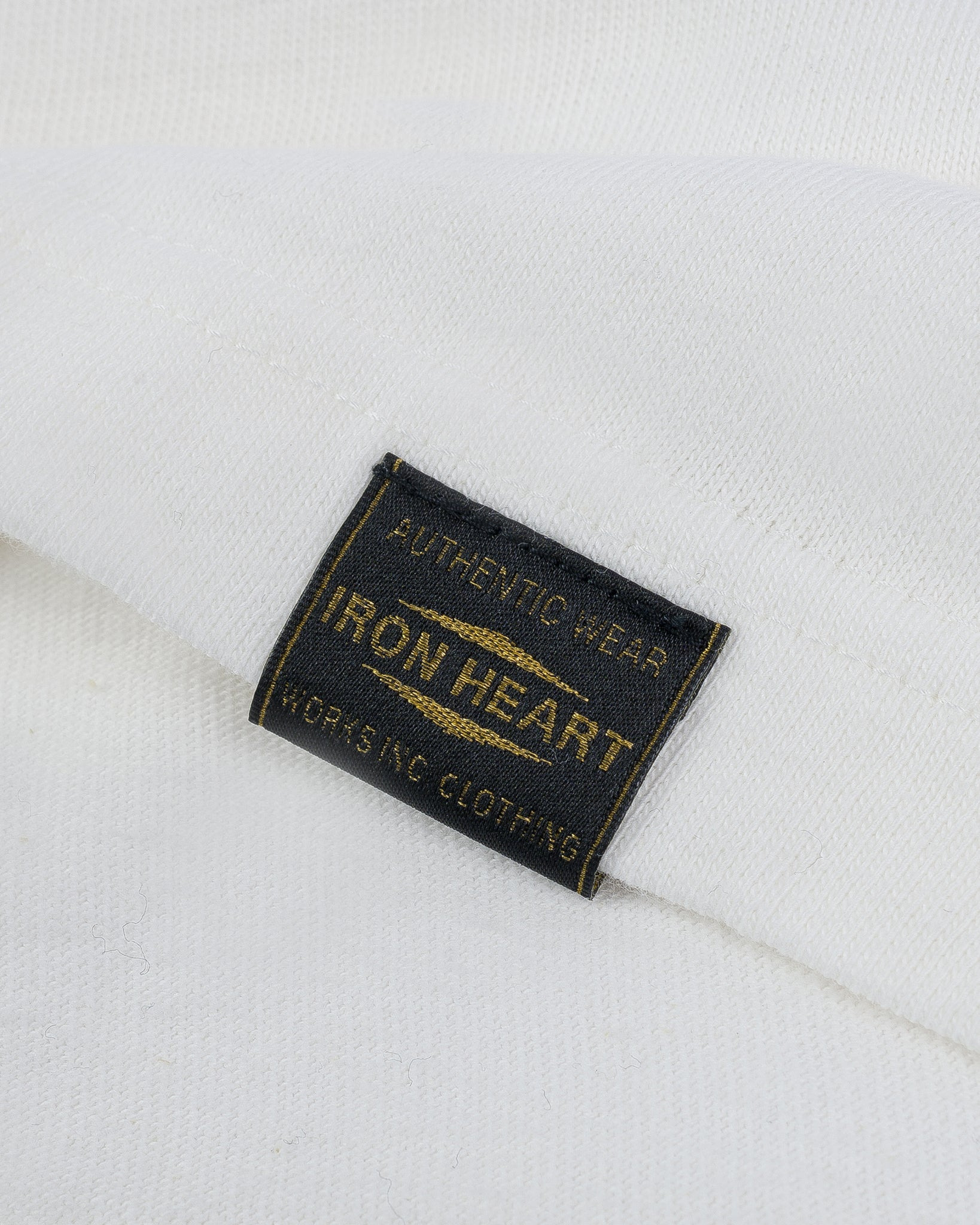 IHT-1610-WHT 6.5oz Loopwheel Crew Neck T-Shirt - White - 6