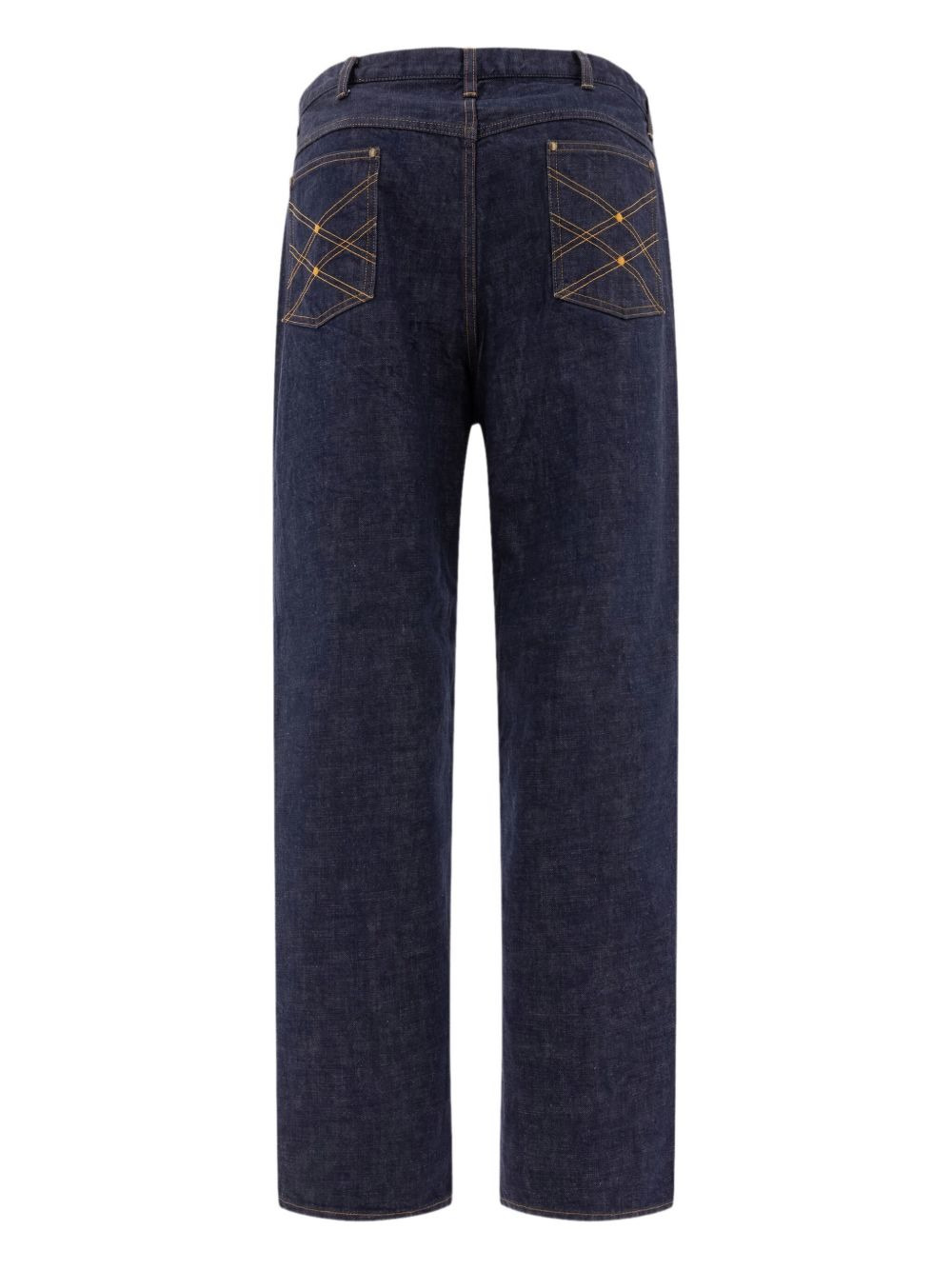 cross-stitch pocket denim jeans - 2