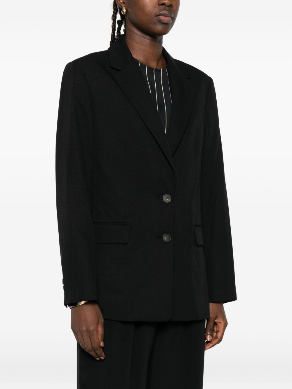 button-fastening cotton jacket - 3