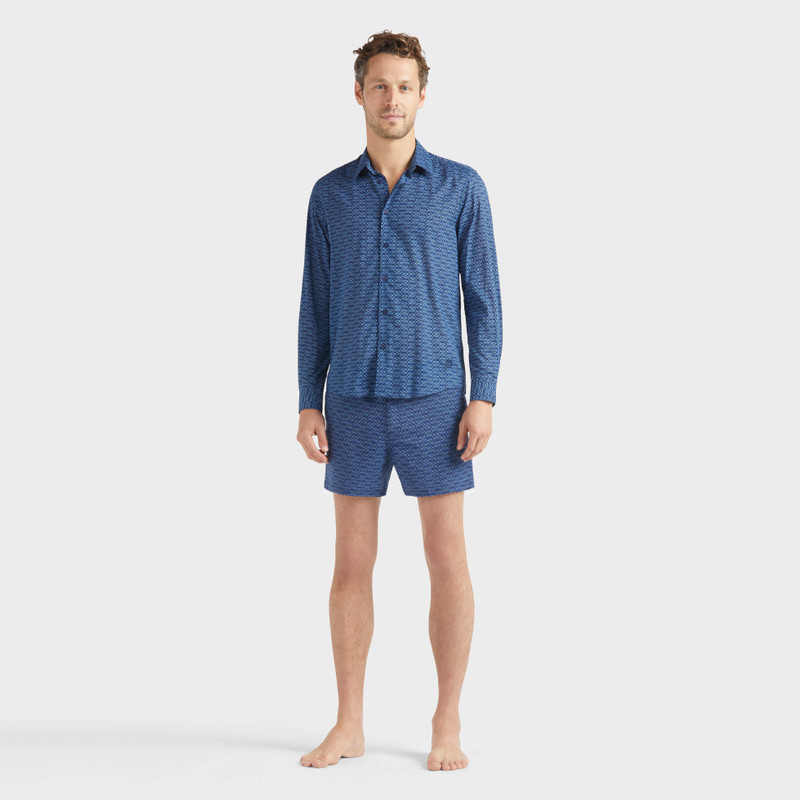 Vilebrequin Organic Cotton Voile Shirt Fish Net outlook